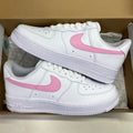 air force 1 blanca logo rosa