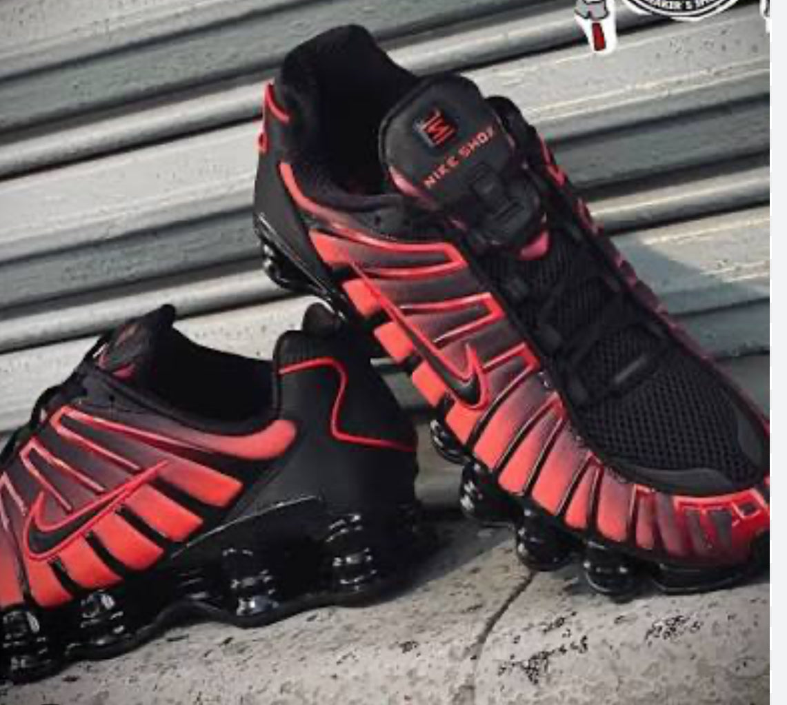 Shox tl roja logo negro